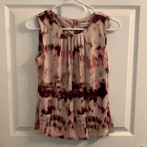 Calvin Klein sleeveless blouse petite small